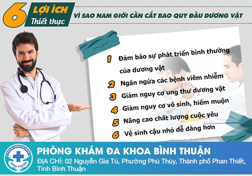 Những lợi ích khi cắt bao quy đầu