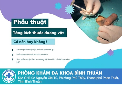 Phẫu thuật tăng kích thước cậu nhỏ dành cho những ai?