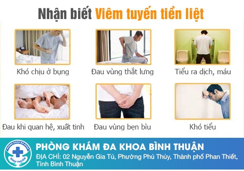 Triệu chứng của bệnh viêm tuyến tiền liệt