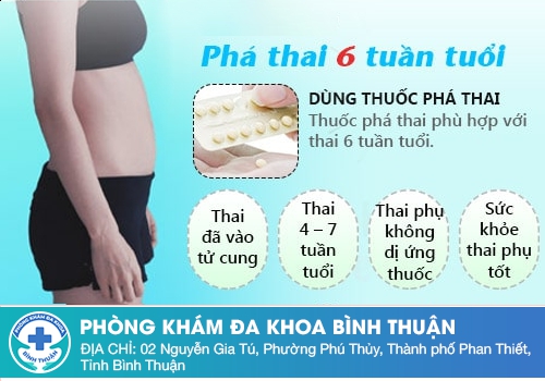 Bỏ thai 6 tuần tuổi có được không?