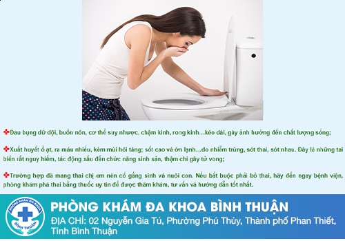 Các biến chứng khi phá thai không đảm bảo an toàn