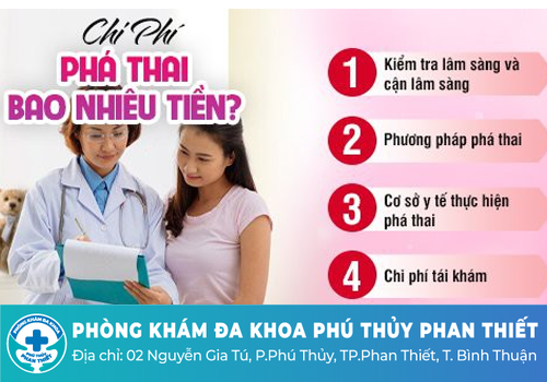 Chi phí phá thai 2 tháng tuổi hết bao nhiêu tiền?