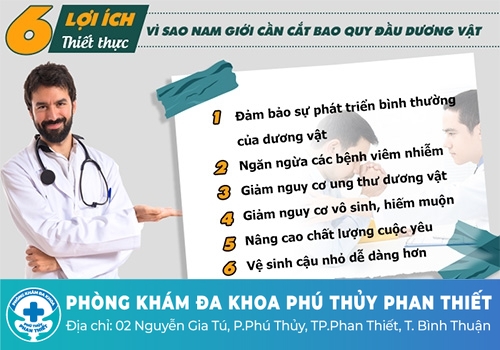 Những lợi ích khi cắt bao quy đầu